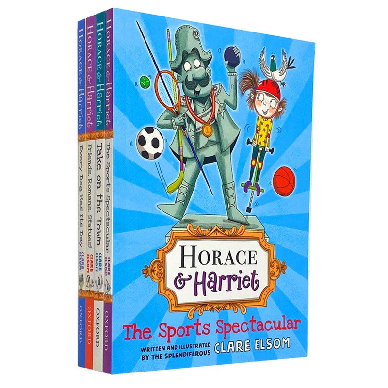Horace & Harriet 4 Book Set Collection By Clare Elsom, Take On The Town, The Sports Spectacular…