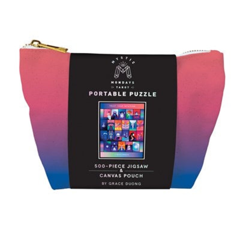 Mystic Mondays Portable Puzzle : 500-Piece Jigsaw & Canvas Pouch