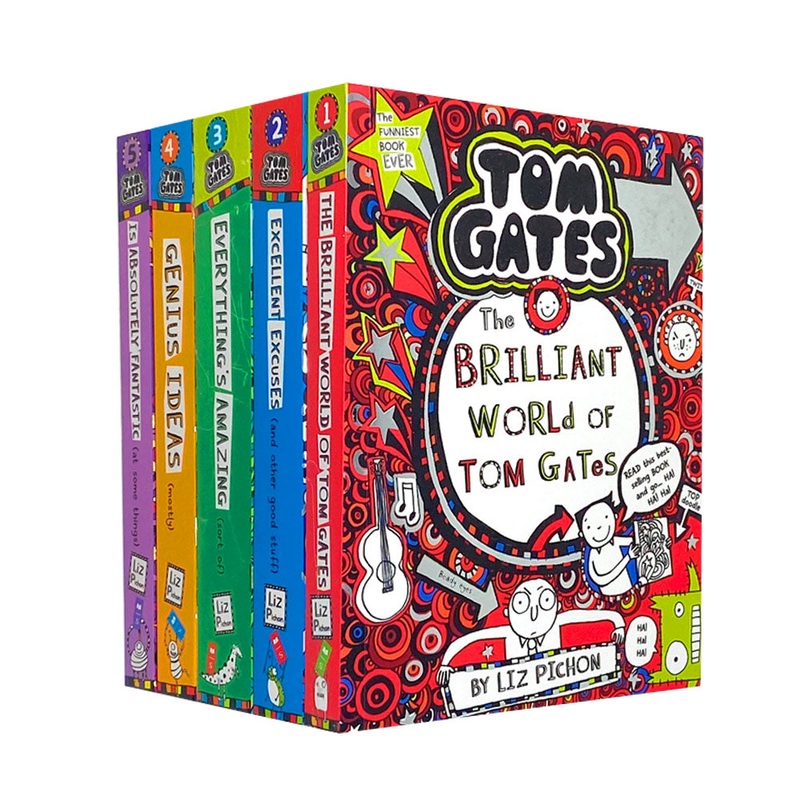 Tom Gates Series 15 Collection by Liz Pichon  Children’s Book Set with Humor, Adventure, Fun Stories & Fiction for Kids Ages 8+ from Scholastic.