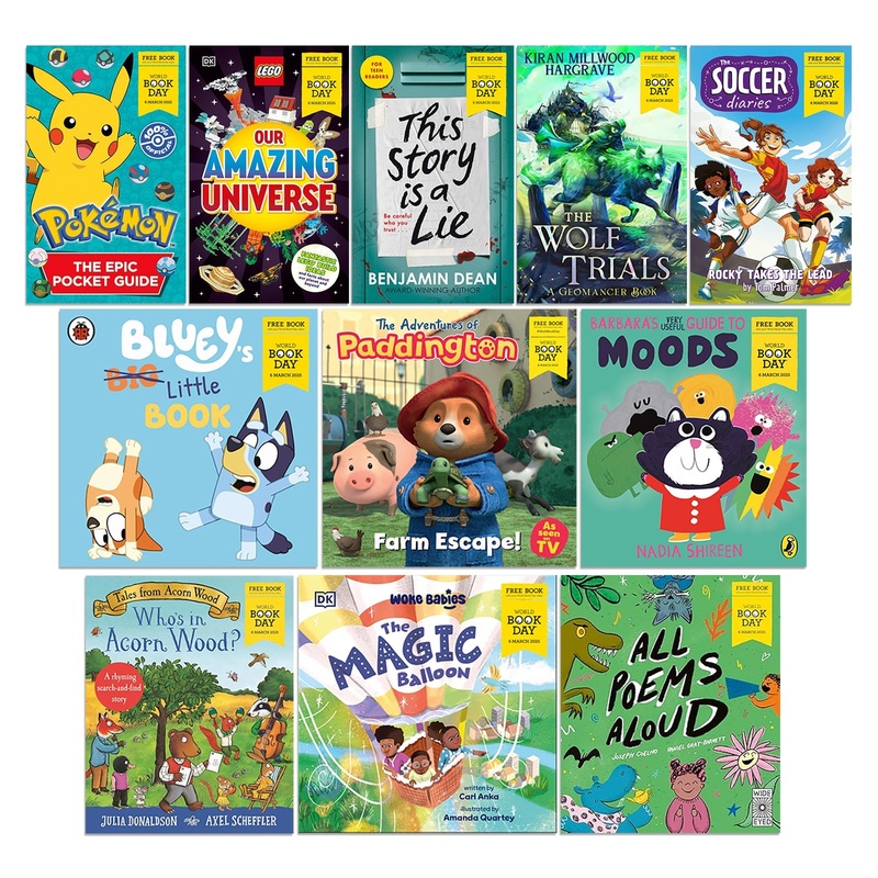 World Book Day 2025  11-Book Collection of Fun, Educational Stories for Kids | Fiction Set for Young Readers | Imagination, Adventure & Learning