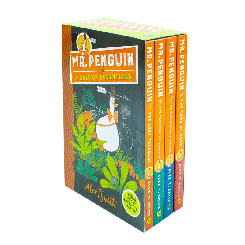 Mr Penguin Series 4-Book Collection by Alex T. Smith | Fun & Illustrated Children’s Adventure Books| Treasure Hunts, Secrets, Tombs & Exciting Stories