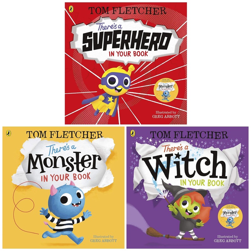 Who’s In Your Book? Series By Tom Fletcher 3 Books Collection Set (Monster, Superhero and Witch)