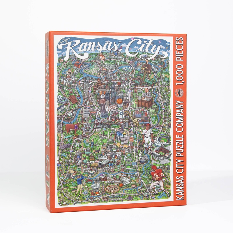 Kansas City Map | 1,000 Piece Puzzle