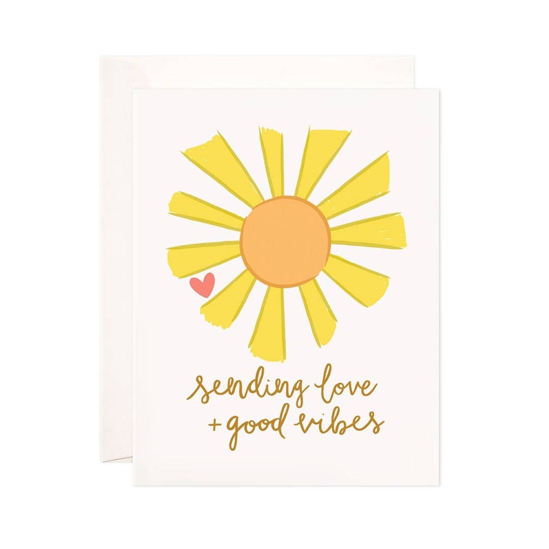 Love + Good Vibes Greeting Card – Encouragement & Sympathy C