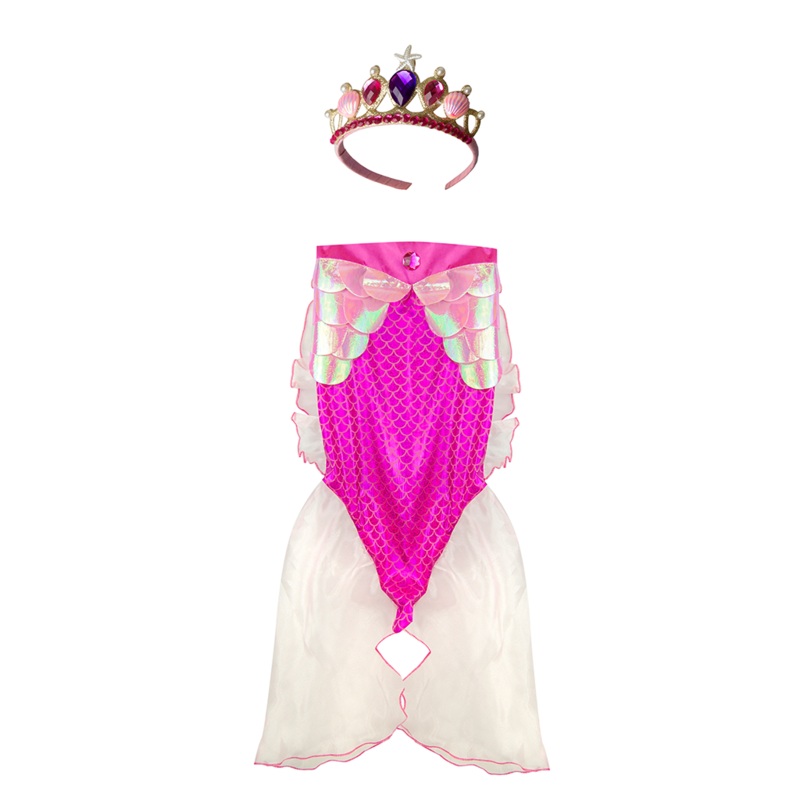 Mermaid Glitter Skirt Set Pink
