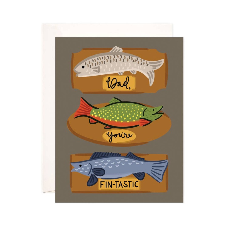Fintastic Dad Greeting Card – Punny Father’s Day Card