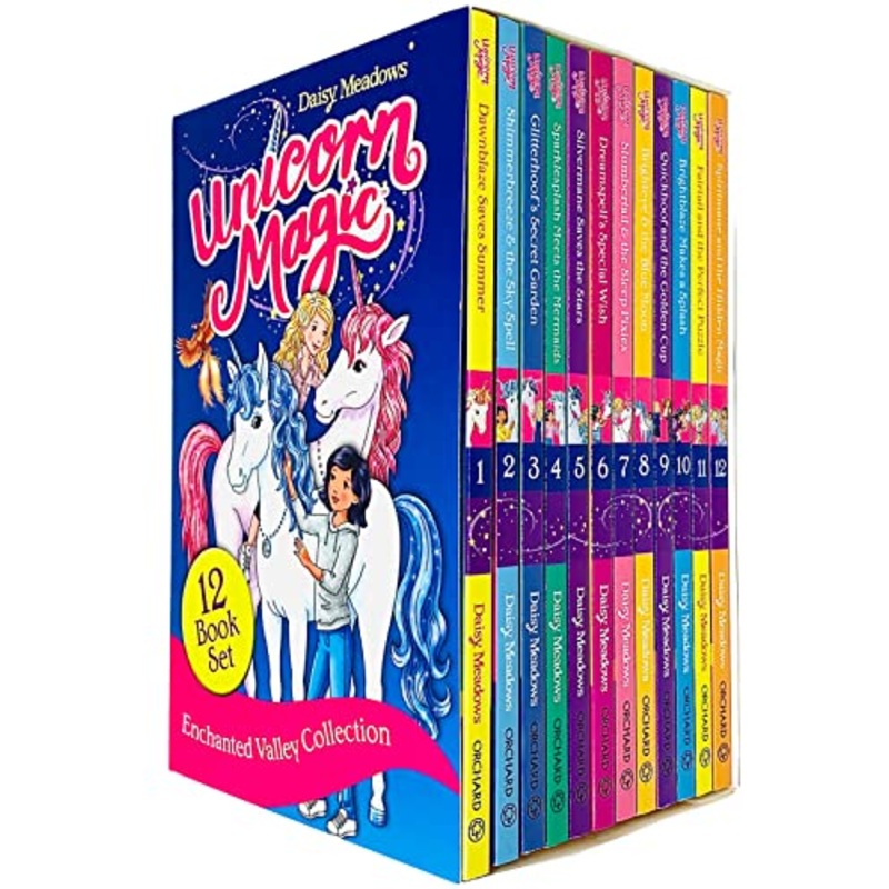 Unicorn Magic Enchanted Valley 12 Book Collection Set  Magical Kids Fantasy Series with Mermaids, Adventures, Sparklesplash,Glitterhoof, Shimmerbreeze