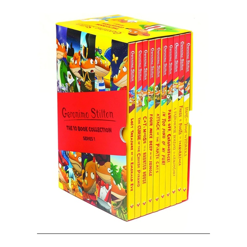 Geronimo Stilton: 10 Book Collection (Series 1) Box Set (The Curse of the Cheese Pyramid, Four Mice Deep in the … Whiskers, Fangs and Feasts in Transratania): The 10 Book Collection (Series 1)