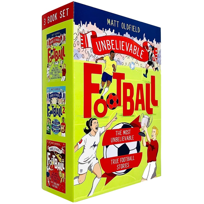 Unbelievable Football True Stories 3 Book Collection Box Set by Matt Oldfield  Amazing Kids Sports Books, Fun Nonfiction Reading for Children & Youth