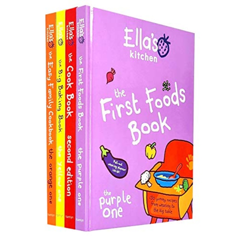 Ella’s Kitchen Cookbook Collection 4 Books Set  Nutritious, Delicious Recipes for Kids & Families, Perfect for Healthy Home Cooking.