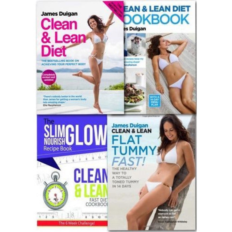 Clean And Lean Diet Cookbook Collection James Duigan 4 Books Set