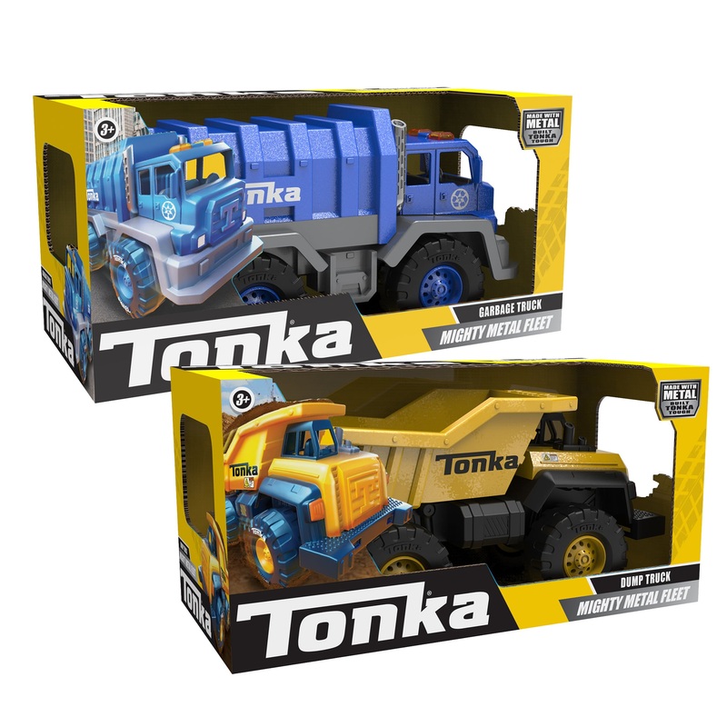 Tonka Mighty Metals Fleet Yellow