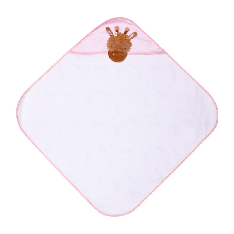 BABY GIRAFFE HOODED TOWEL