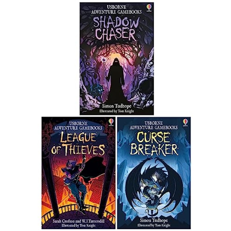 Adventure Gamebooks Series 3 Books Collection Set By Simon Tudhope (Shadow Chaser, League of Thieves, Curse Breaker)