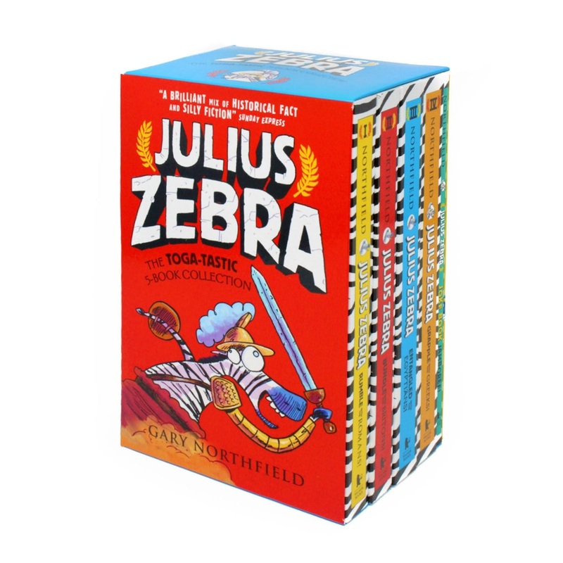 Julius Zebra: Rumble With The Romans  5 Book Collection Set by Gary Northfield | Hilarious Adventure, Humor & History for Young Readers