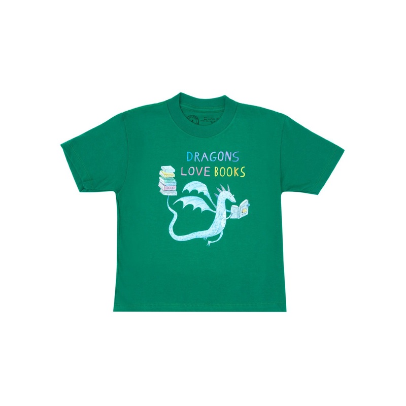 Kids’ Dragons Love Books T-Shirt 4 YR