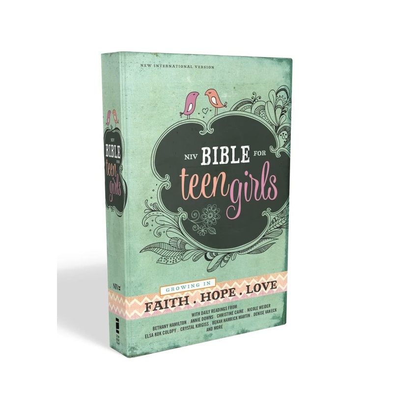 Bible for Teen Girls-NIV: Growing in Faith, Hope, and Love Hardcover Teal