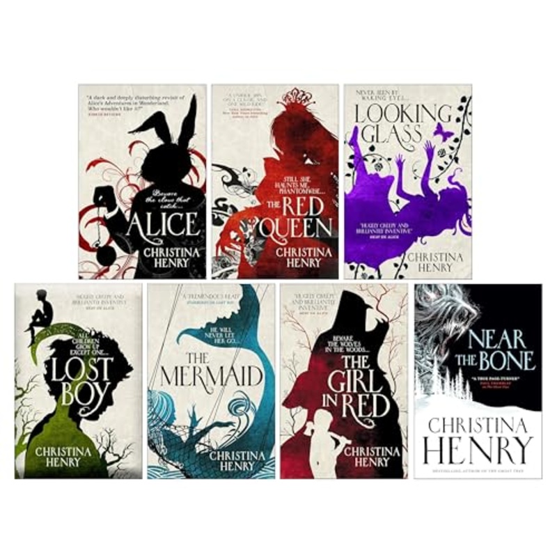 Christina Henry 7 Books Collection Set (Alice, Red Queen, Looking Glass, Lost Boy, The Mermaid, The Girl in Red and Near the Bone)