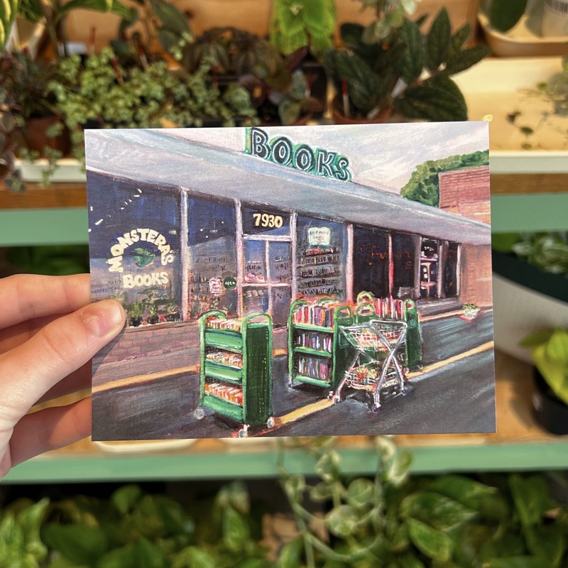 Monstera’s Books Postcard