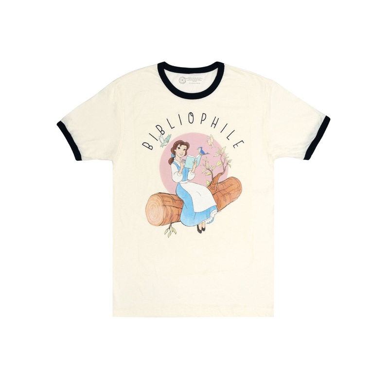 Disney Princess Belle: Bibliophile Unisex Ringer T-Shirt XXXL