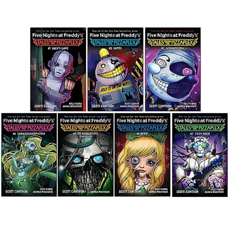 Five Nights at Freddy’s: Tales from the Pizzaplex Series 7 Books Collection Set By Scott Cawthon (Lally’s Game, Happs, Somniphobia & More!)