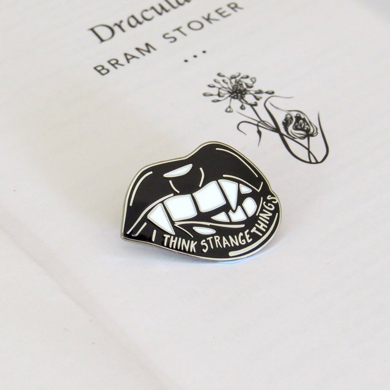 LiteraryEmporium – Dracula Enamel Pin Badge – Gothic Literature Collection