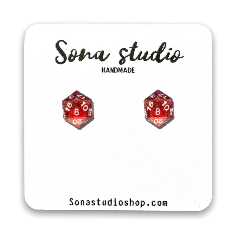 Sona Studio – D20 Dice Earrings