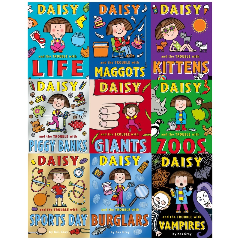 Daisy And The Trouble Collection 9 Books Set By Kes Gray, Life, Kitten, Zoos, Sports Day and more