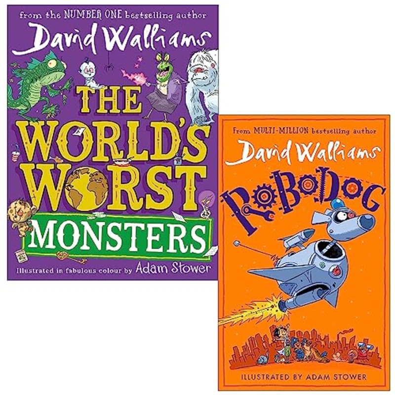 David Walliams Collection 2 Books Set (The World’s Worst Monsters and Robodog)