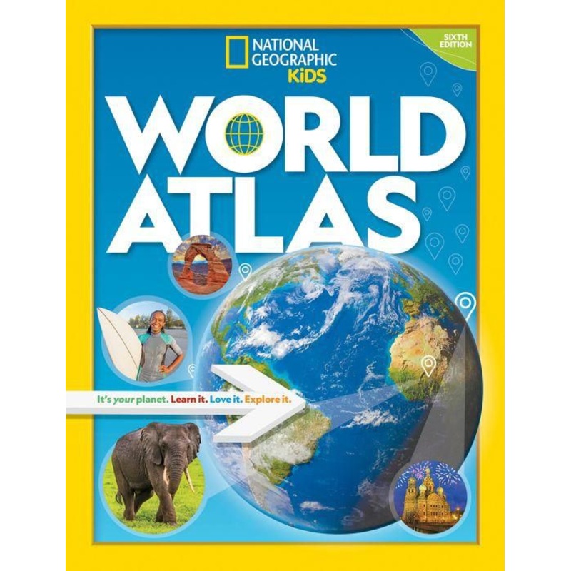 National Geographic Kids World Atlas 6th edition Hardcover