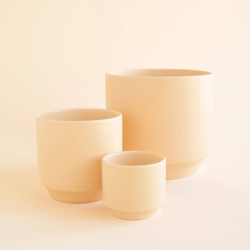 Parker Pot | Vanilla Speckle 4.5″ & 6.75″ 4.5 inch