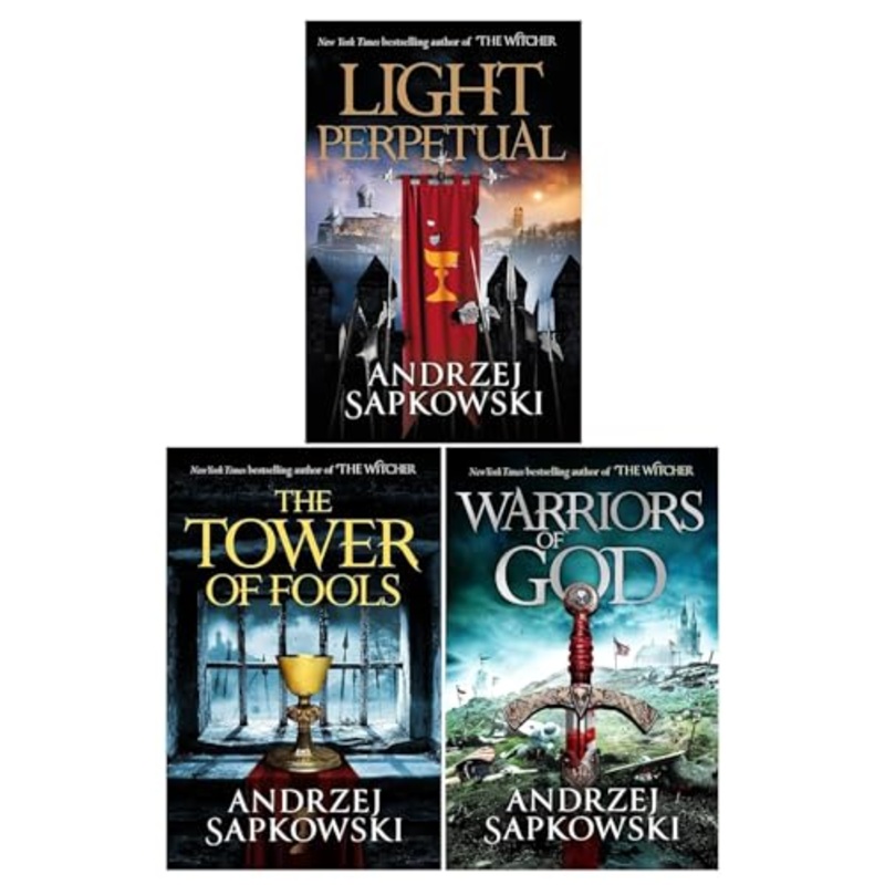 The Hussite Trilogy 3 Books Collection Set by Andrzej Sapkowski (The Tower of Fools, Warriors of God, Light Perpetual)