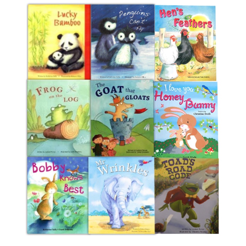 Alligator 9 Book Set Flat Picture Books Collection Inc Frog On The Log, Mr Wrink