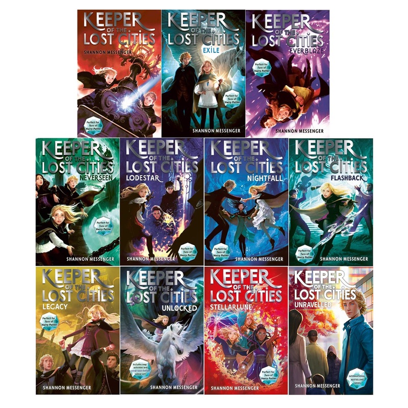 Keeper of the Lost Cities Series Volume 1 – 11 Collection Books Set by Shannon Messenger (Unravelled, Unlocked, Stellarlune + More)