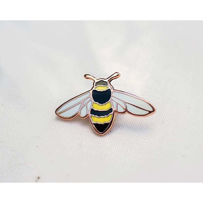 Wildship Studio – Honeybee Enamel Pin For Charity