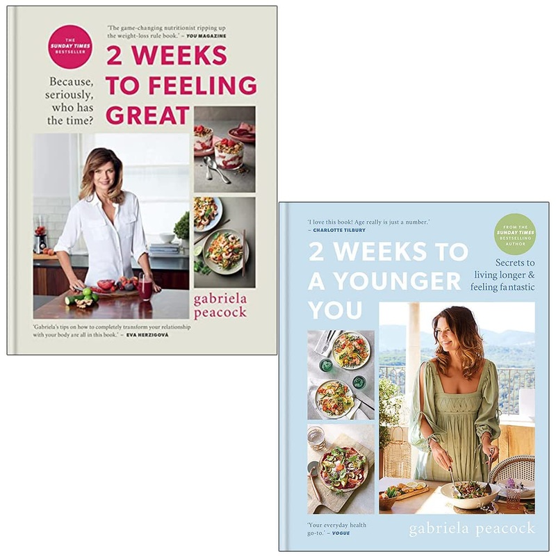 Gabriela Peacock’s 2 Weeks to a Younger You & 2 Weeks to Feeling Great: 2 Books Collection Set