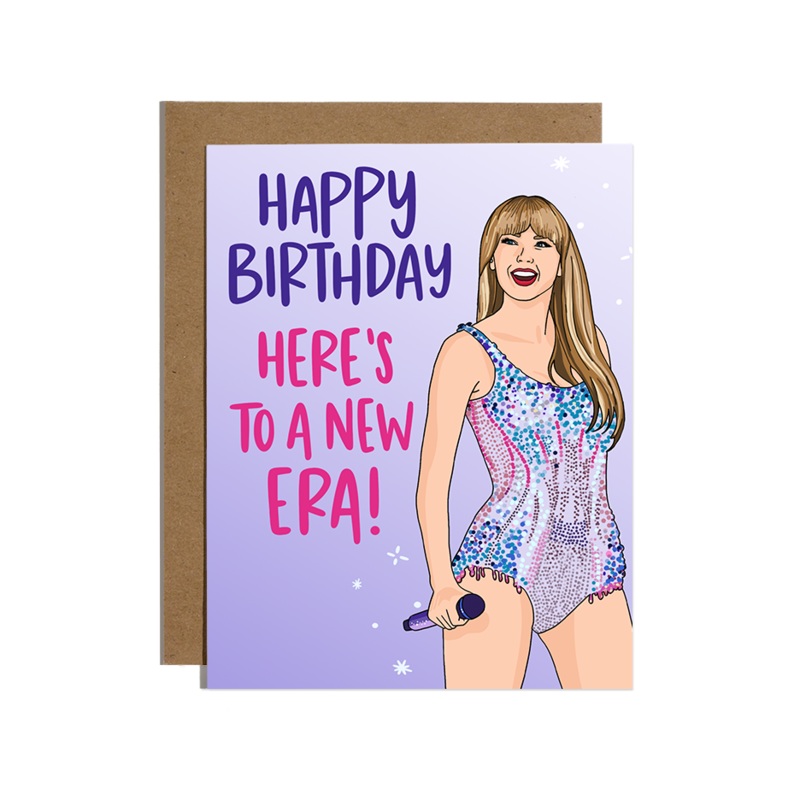 Taylor Swift Here’s To A New Era Birthday Card