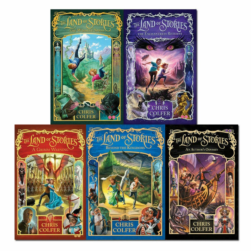 Chris Colfer The Land Of Stories 5 Books Complete Collection Box Set – Wishing Spell Enchantres..