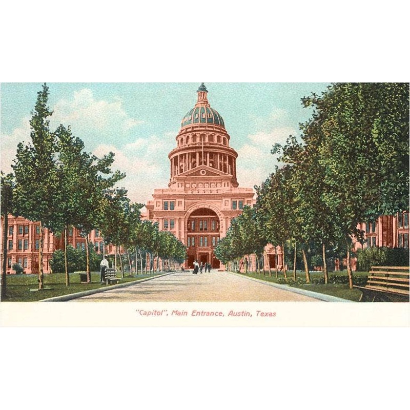 Found Image – TX-609 Capitol Building at Austin, Texas – Vintage Image, Note Card