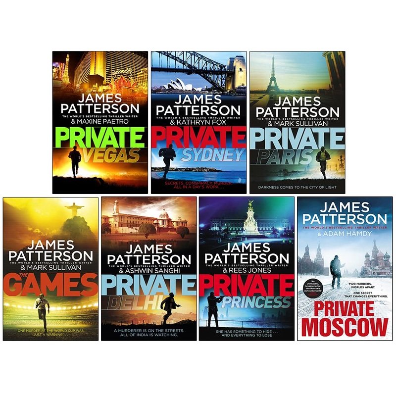 James Patterson Private Series Books 9 – 15 Collection Set (Private Vegas, Private Sydney, Private Paris, Private Delhi, Private Princess & MORE)