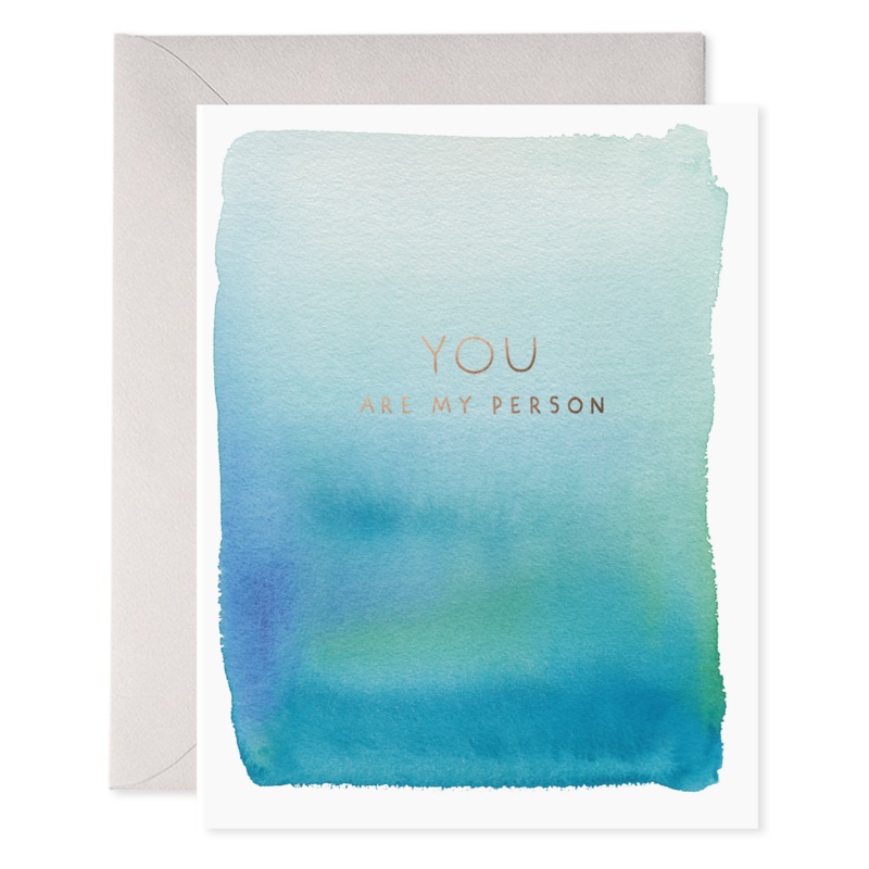 You Are My Person | Love Friendship Anniversary Card 4.25 X 5.5 INCHES