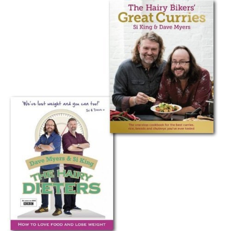 Hairy Bikers Collection 2 Books Set, (The Hairy Bikers’ Great Curries and The Hairy Dieters, How to Love Food and Lose Weight)