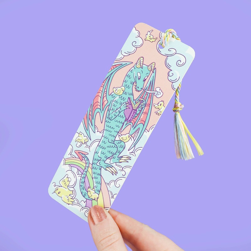Turtle’s Soup – Dreamy Dragon Castle Gift Bookmark with Tassel
