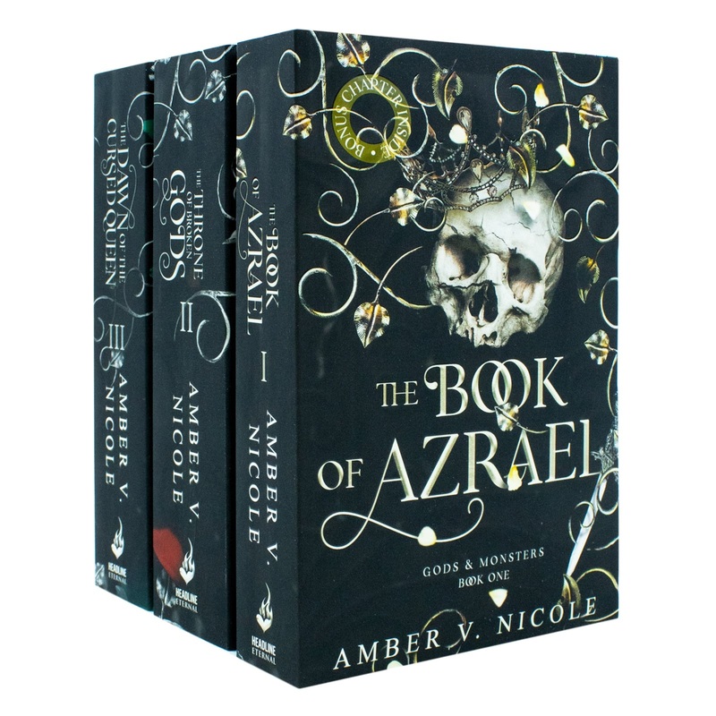 Gods & Monsters Series 3 Books Collection Set (The Book of Azrael, The Throne of Broken Gods, The Dawn of the Cursed Queen) Fantasy, Adventure, Magic