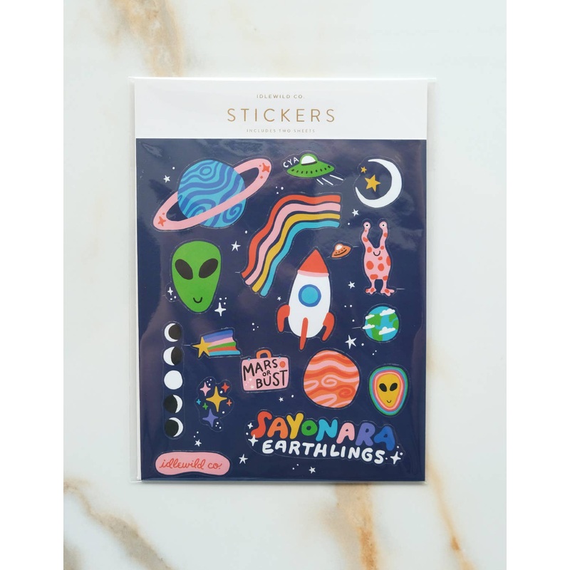 Space Race Sticker Sheets