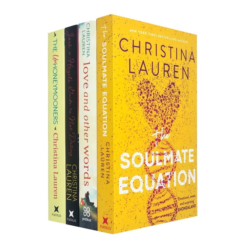 Christina Lauren 4 Books Collection Set (The Unhoneymooners, The Soulmate Equation, Love and Other Words & Josh and Hazel’s Guide to Not Dating)