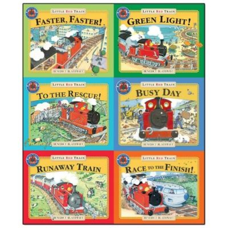 Little Red Train Benedict Blathwayt Collection 6 Books Set Faster Faster Green Light To The Rescue..