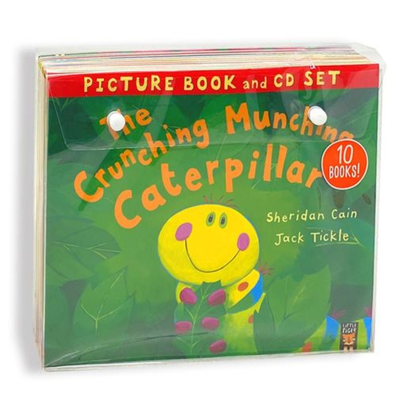 The Crunching Munching Caterpillar and Other Stories Collection 10 Books & CDs Set