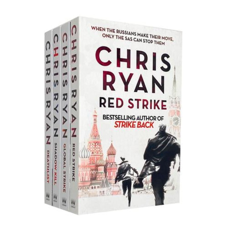 Chris Ryan Strike Back Thriller 4 Books Collection Set – Deathlist, Shadow Kill, Global Strike, Red Strike