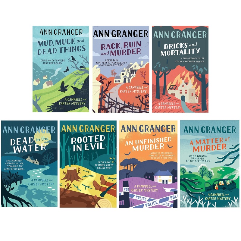 Ann Granger Campbell Carter Mystery 7 Books Collection – Mud Muck and Death Things, Bricks and Mortality, Rack Ruin and Murder, Rooted in Evil